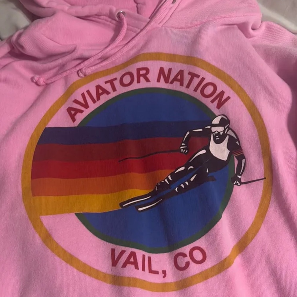 UNISEX Aviator Nation Pink Sweatshirt